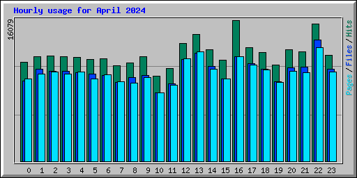 Hourly usage for April 2024