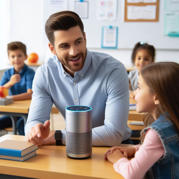 Teacher using AI assistant