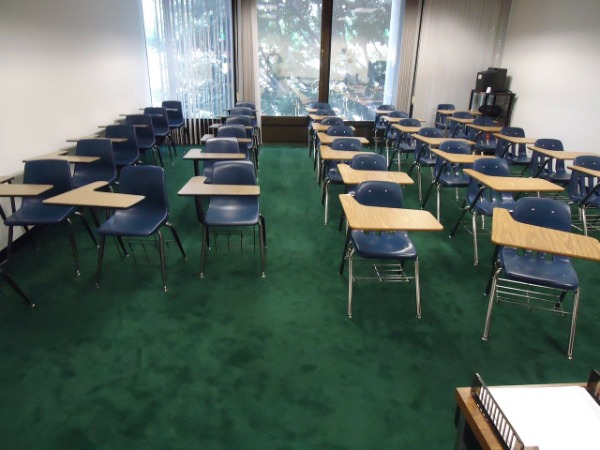 empty classroom