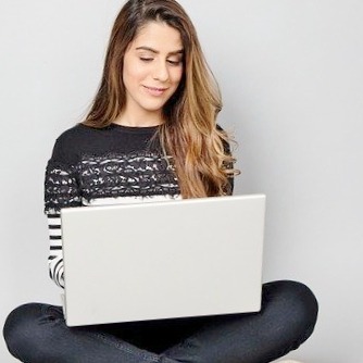 woman on laptop